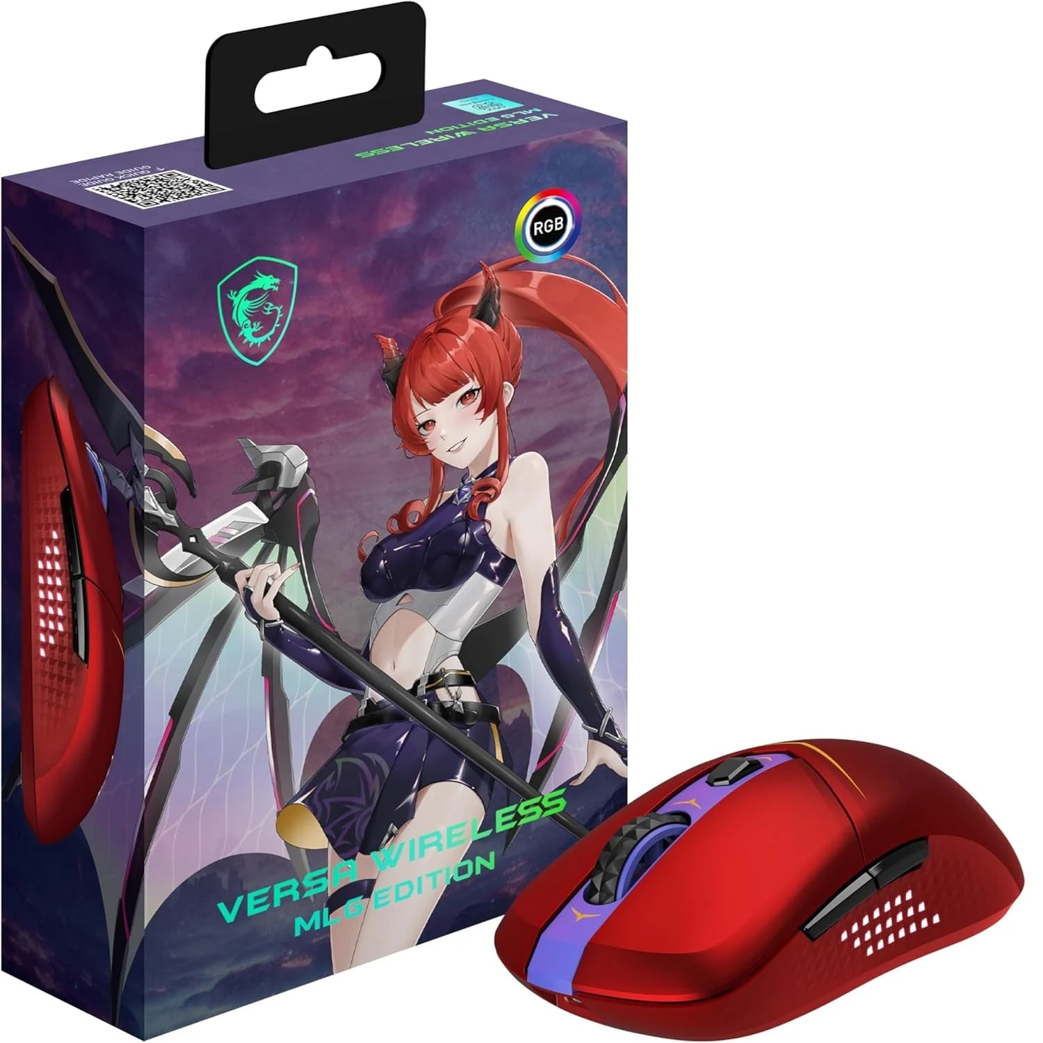 MSI Versa MLG Edition Wireless Gaming Mouse, Lightweight, RGB, 26000 DPI
